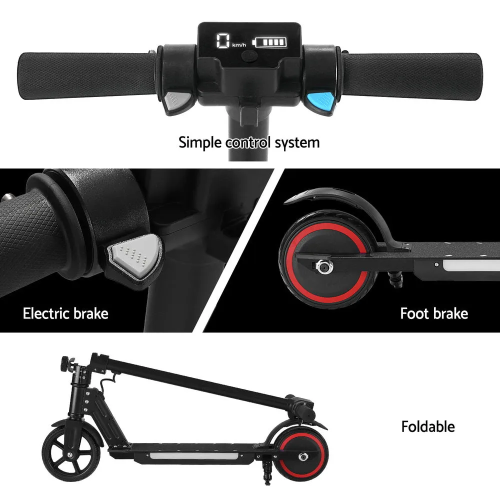 130W Electric Folding Scooter, 16KM/H, LED, Portable, Black