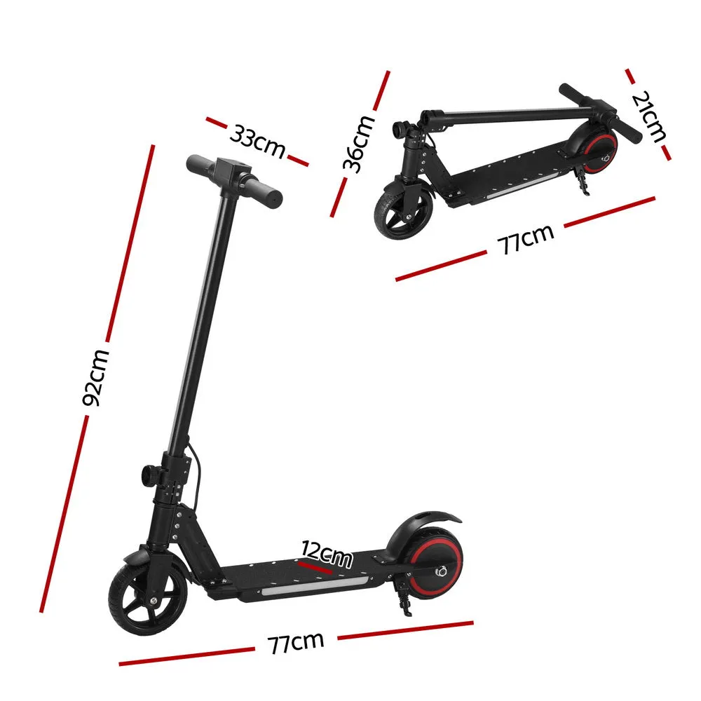 130W Electric Folding Scooter, 16KM/H, LED, Portable, Black