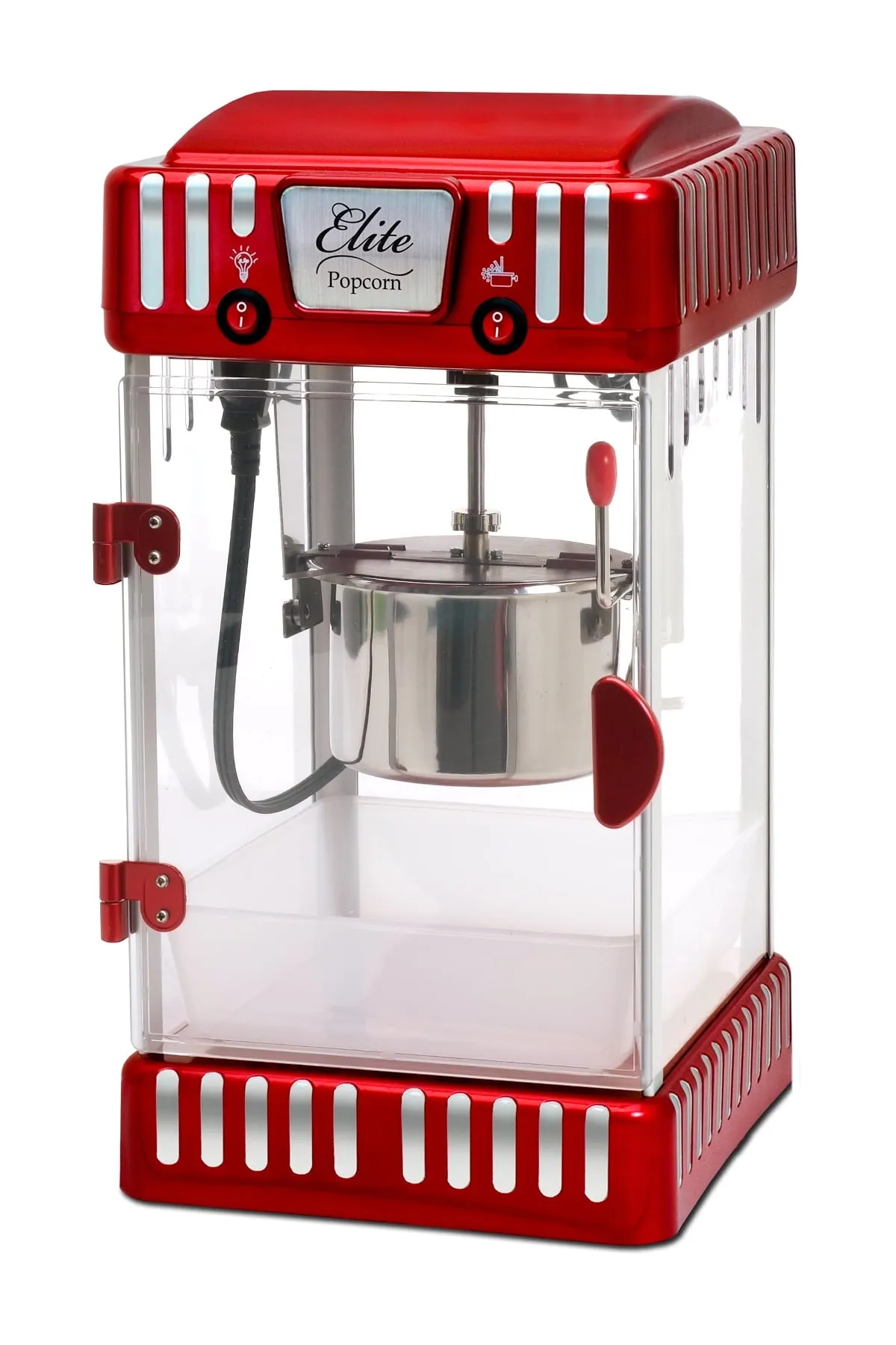 2.5oz Classic Carnival Tabletop Kettle Popcorn Popper Machine, Retro-Style