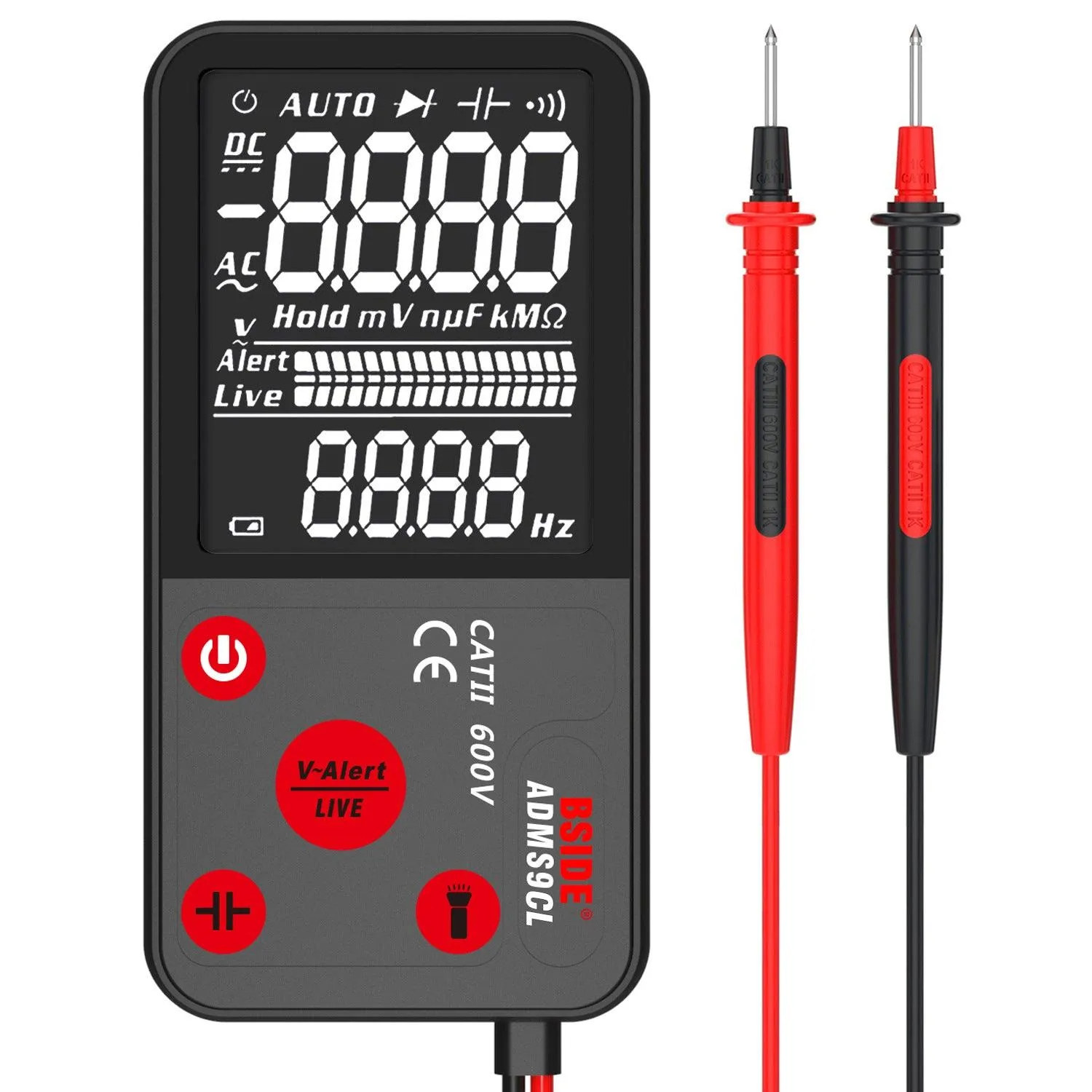 ADMS9 Portable Multimeter AC DC Voltage Meter Tester LCD Digital