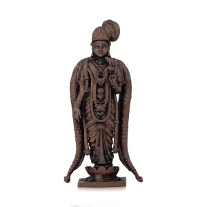 Andal Statue - 4.5 x 2.5 Inches | Copper Idol/ Goda Devi Idol for Pooja/ 275 Gms Approx