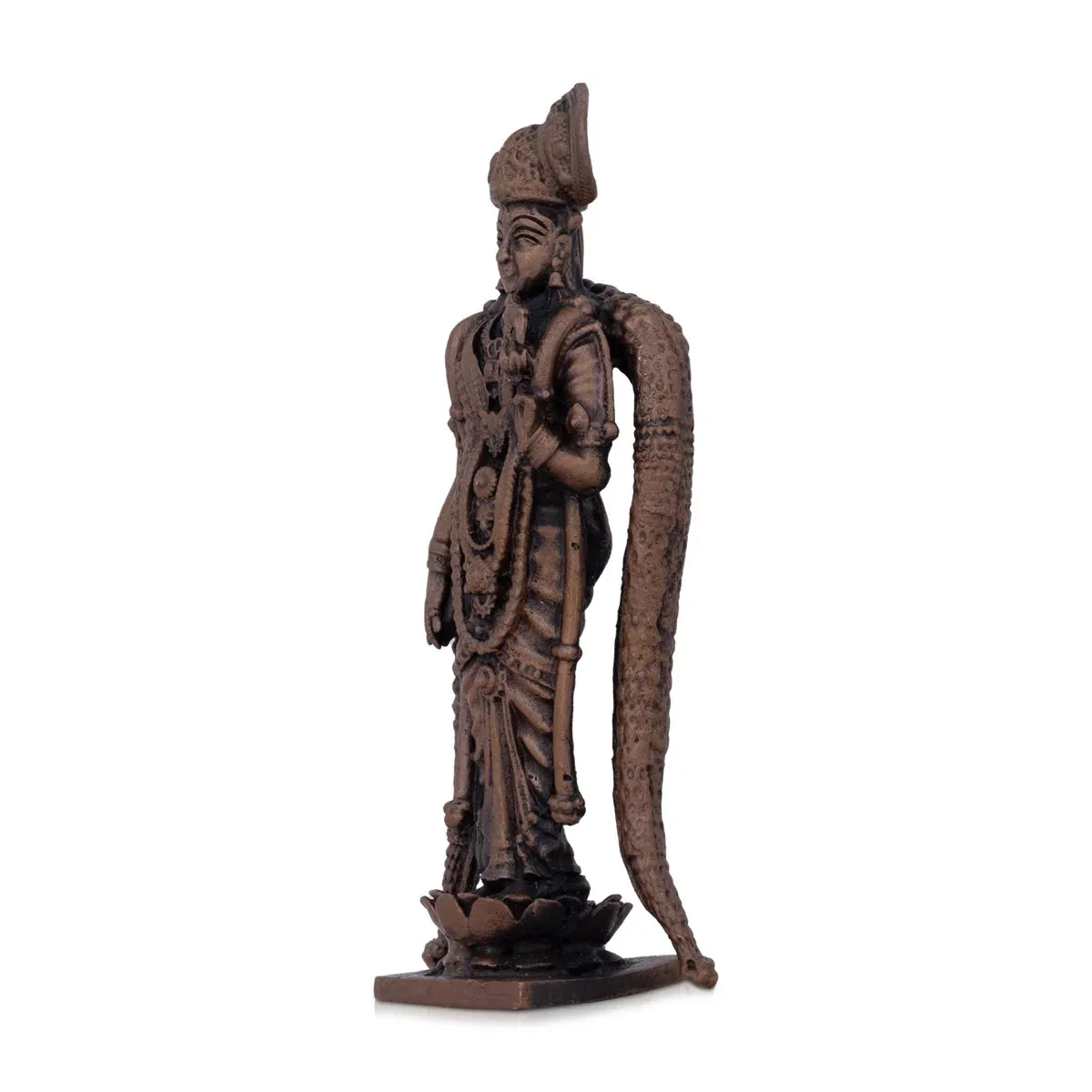 Andal Statue - 4.5 x 2.5 Inches | Copper Idol/ Goda Devi Idol for Pooja/ 275 Gms Approx