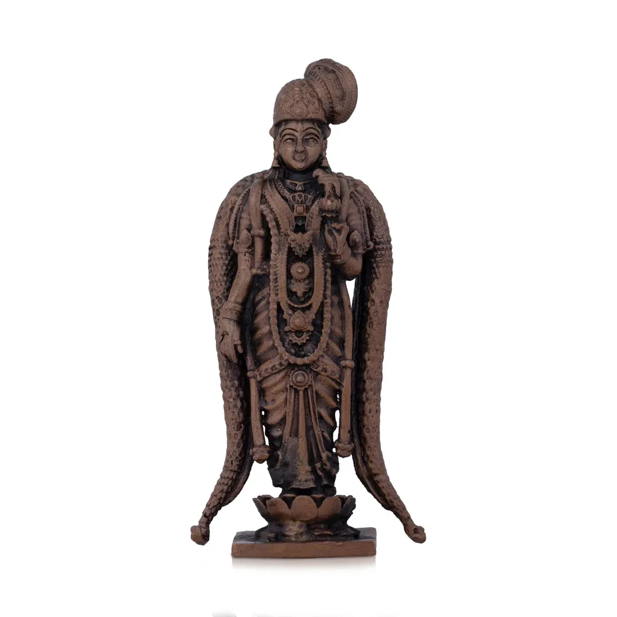 Andal Statue - 4.5 x 2.5 Inches | Copper Idol/ Goda Devi Idol for Pooja/ 275 Gms Approx