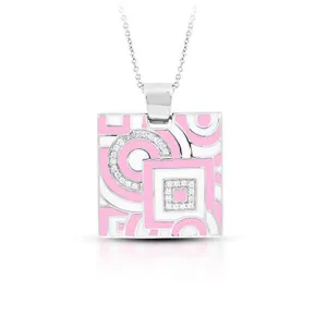 Belle Etoile Geometrica Pink Breast Cancer Awareness Pendant