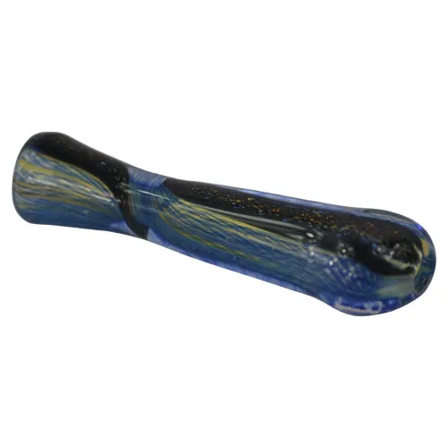 Black Sparkle Chillum Pipe