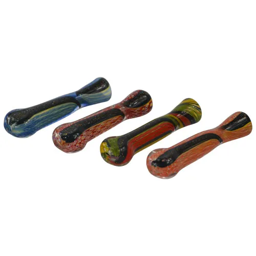 Black Sparkle Chillum Pipe