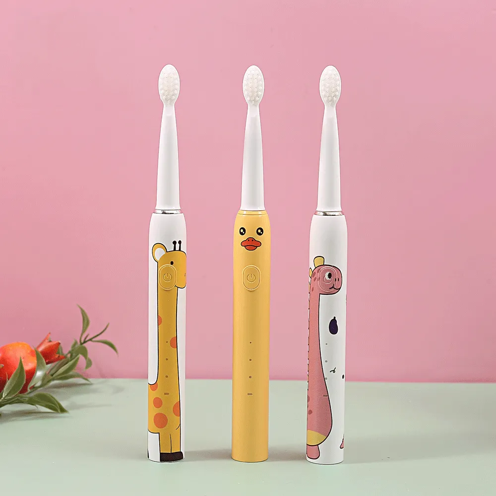 Brush Your Teeth With Animal Theme  Electric Toothbrush.