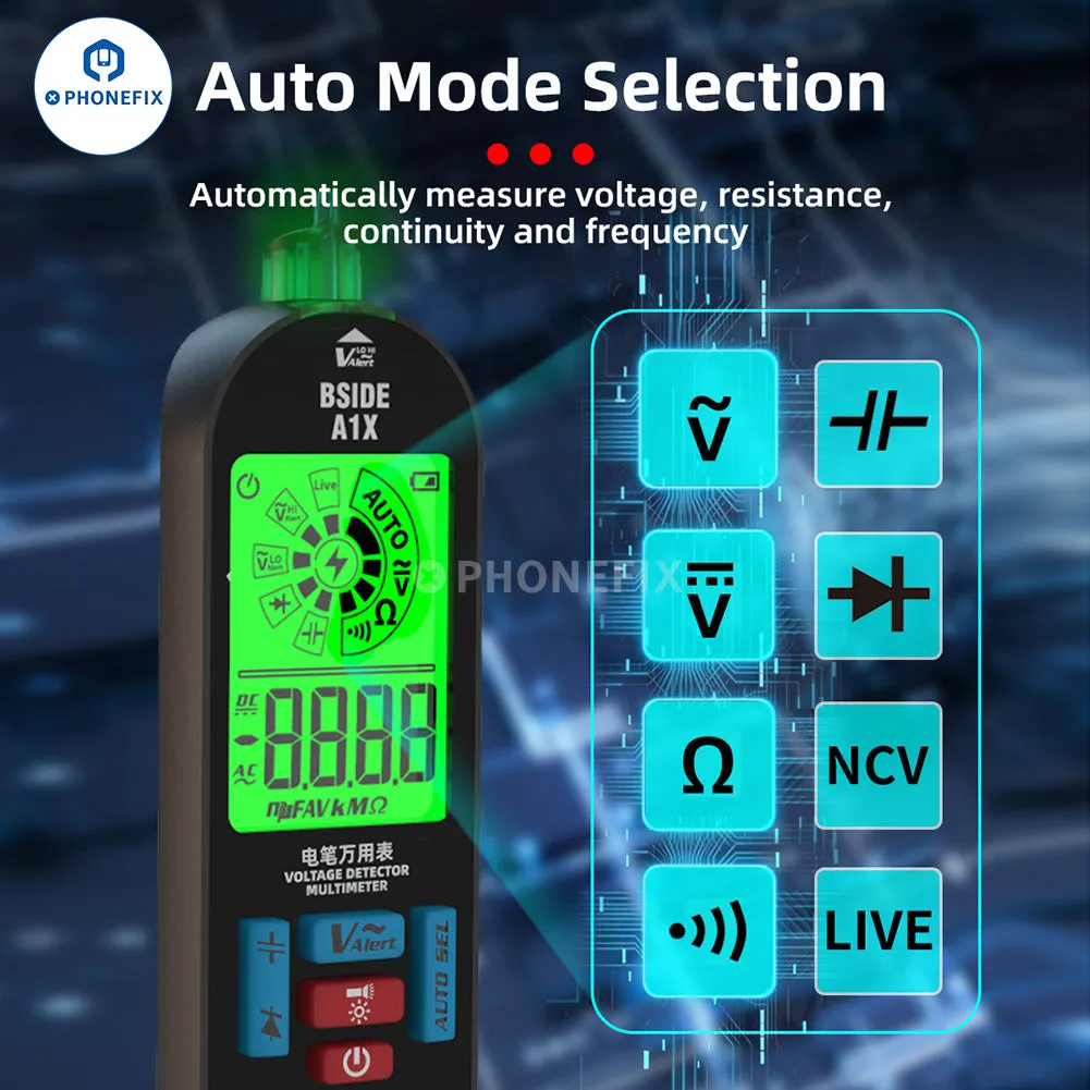 BSIDE A1X Smart Burn-proof Repairable Charging Multimeter