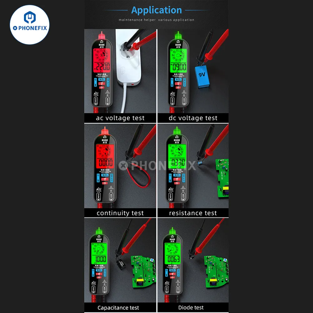BSIDE A1X Smart Burn-proof Repairable Charging Multimeter