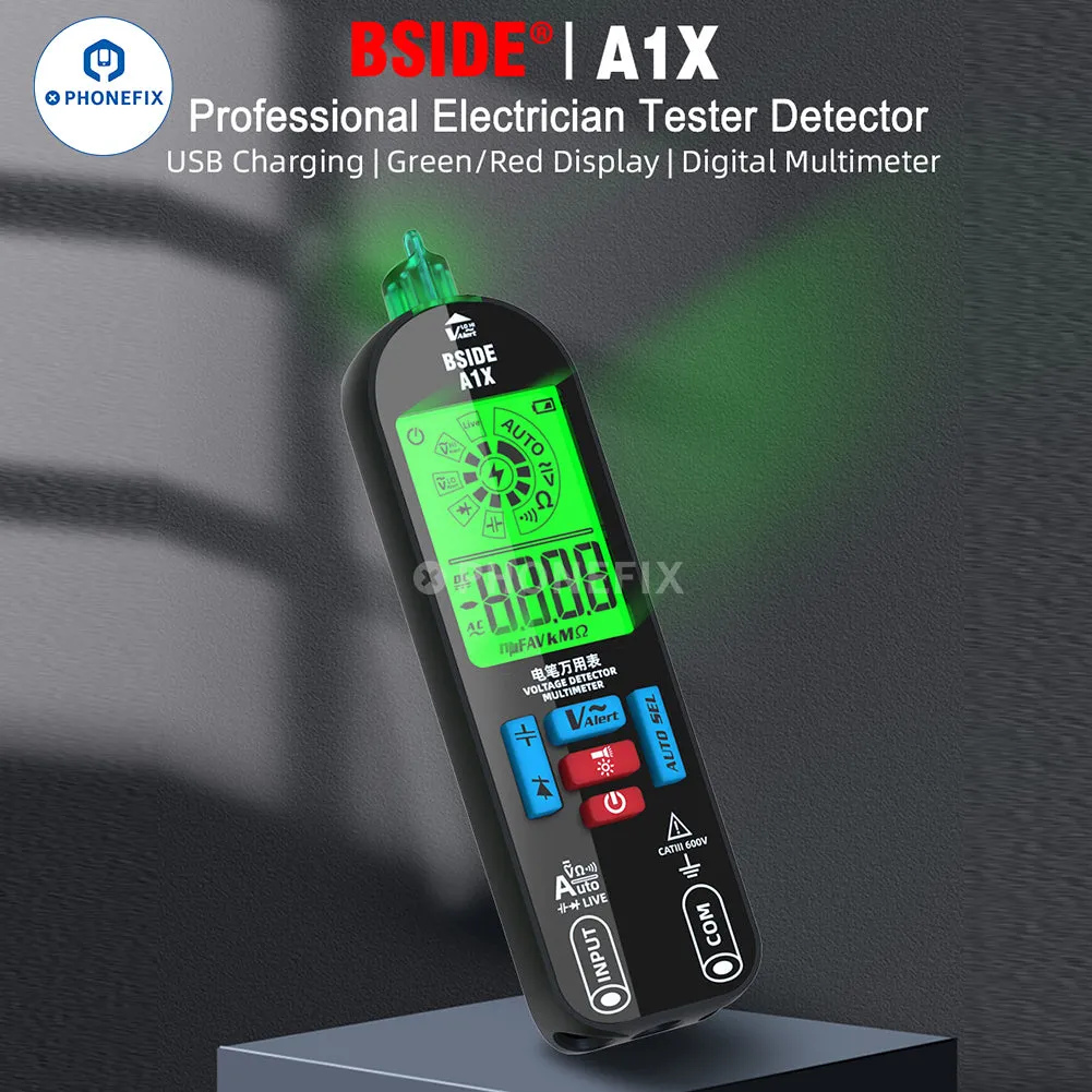 BSIDE A1X Smart Burn-proof Repairable Charging Multimeter