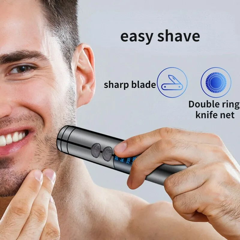 Built-in Lighter Windproof Rechargeable Beard Trimmer