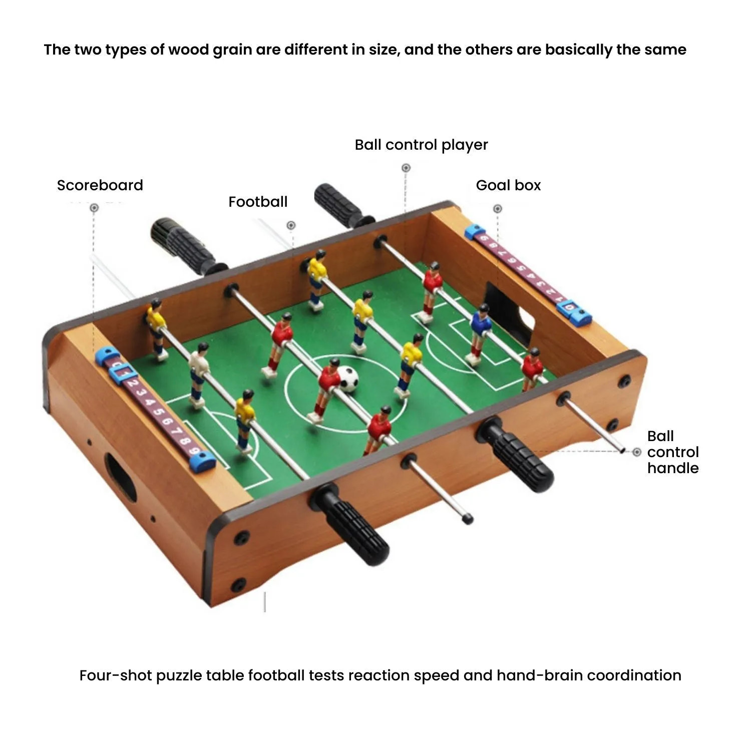 Compact Tabletop Football Game with Realistic Gameplay