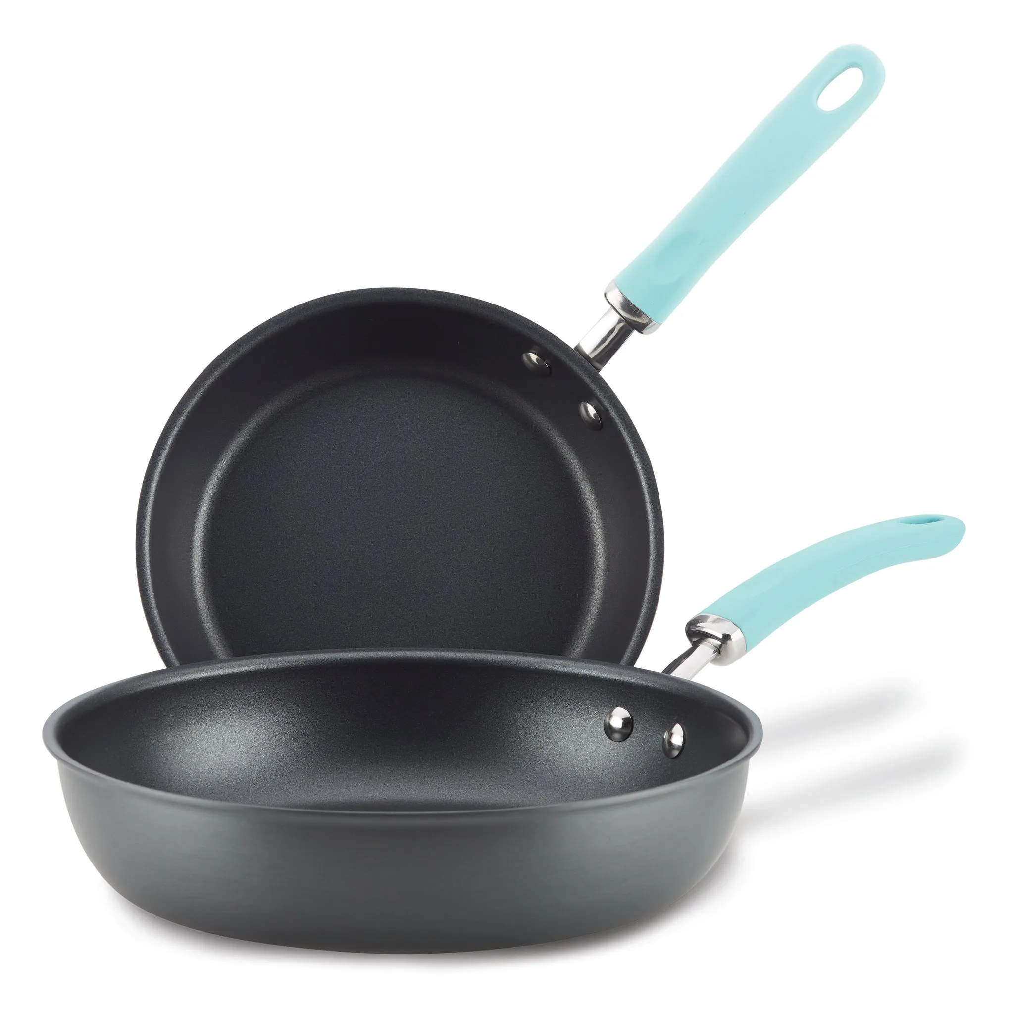 Create Delicious 9.5" and 11.75" Hard Anodized Nonstick Induction Frying Pan Set