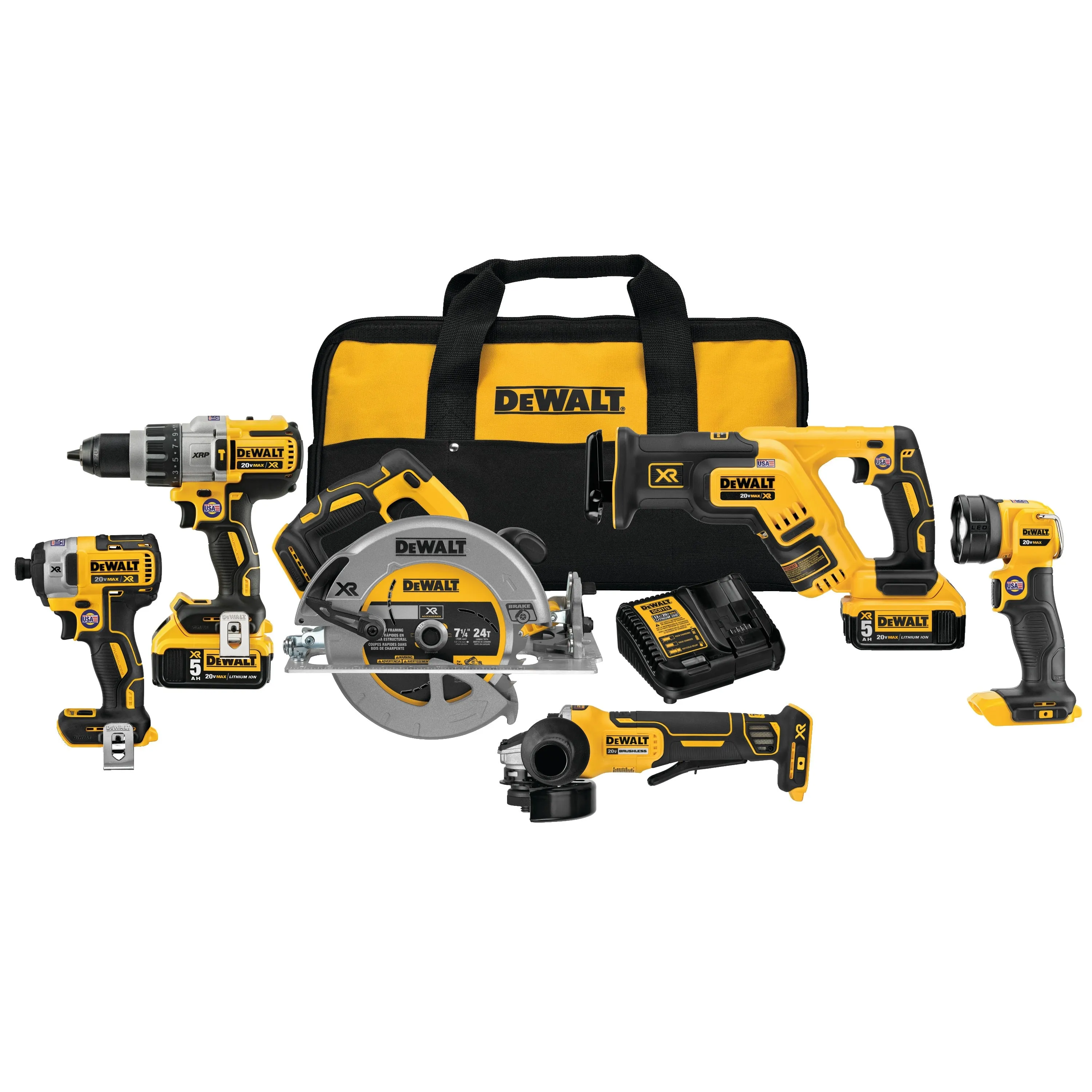 DeWalt DCK695P2 20V Max 6-Tool Cordless Combo Kit