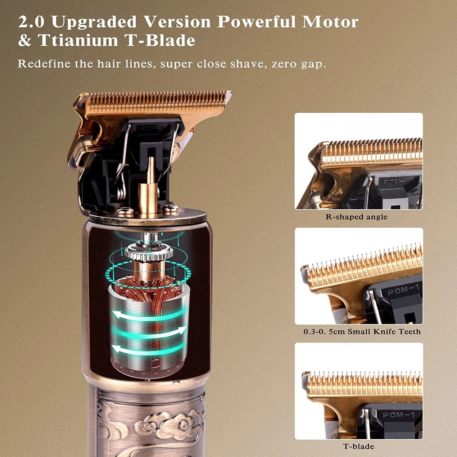 Digital Display Electric Razor Set