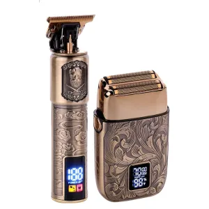 Digital Display Electric Razor Set