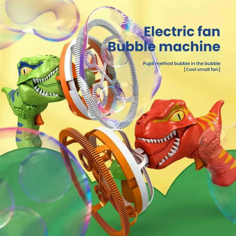 Electric Dinosaur Bubble Blower Machine