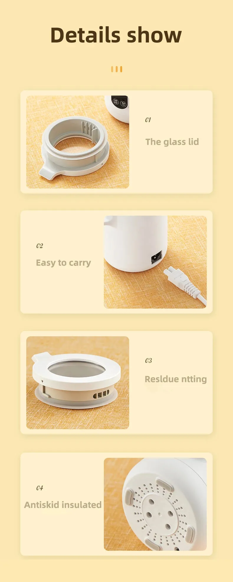 Electric Kettle TEMPERATURE DISPLAY