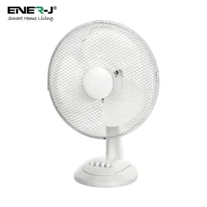 ENERJ 12inch Portable Desk Fan with 3 Speed Control & High RPM