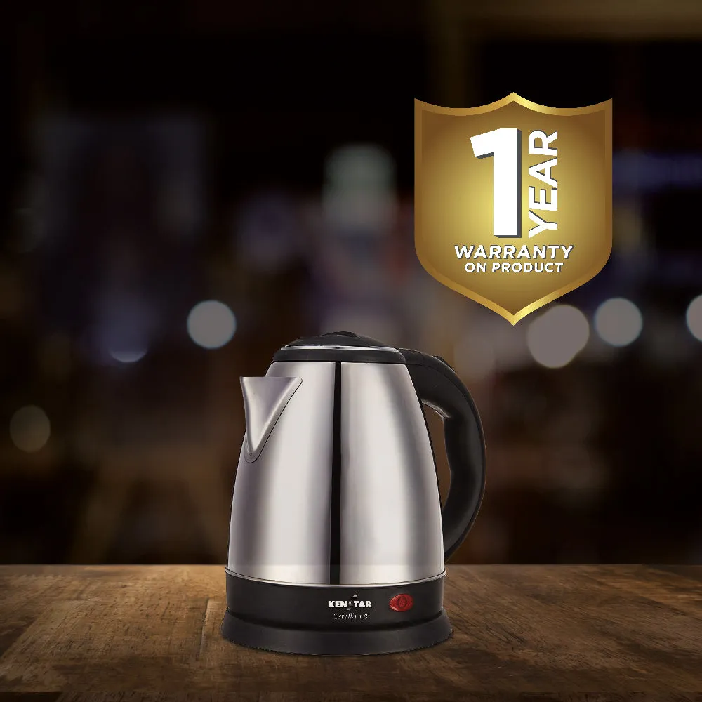 ESTELLA 1.8 Litre 1500W, Electric Kettle with Cordless Functionality