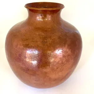 Extra Large Hammered Copper Vase