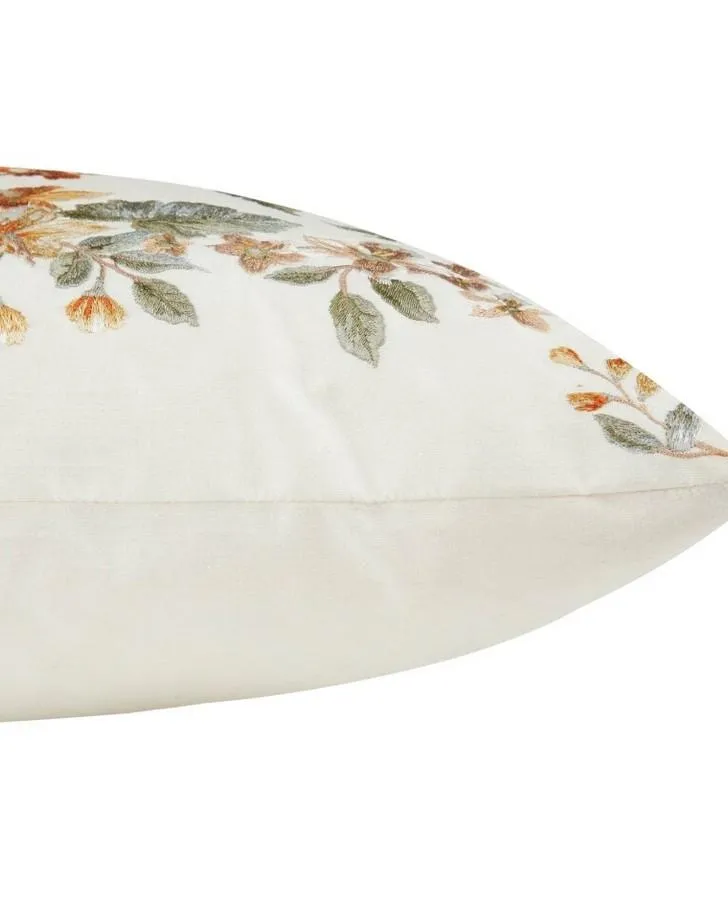 Florintine Embroidered Natural Cushion