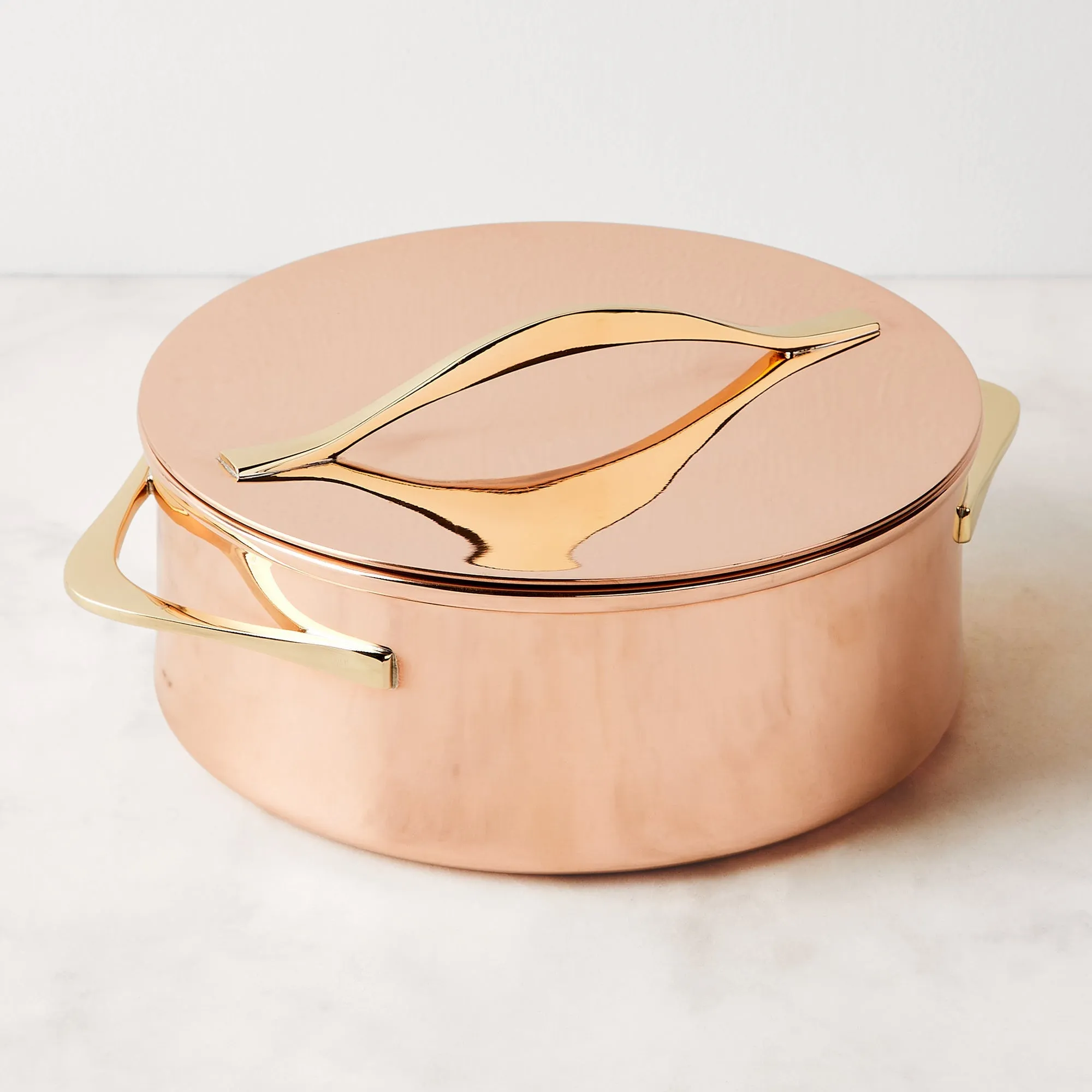 JHQ Copper 3.5Qt Casserole with Lid