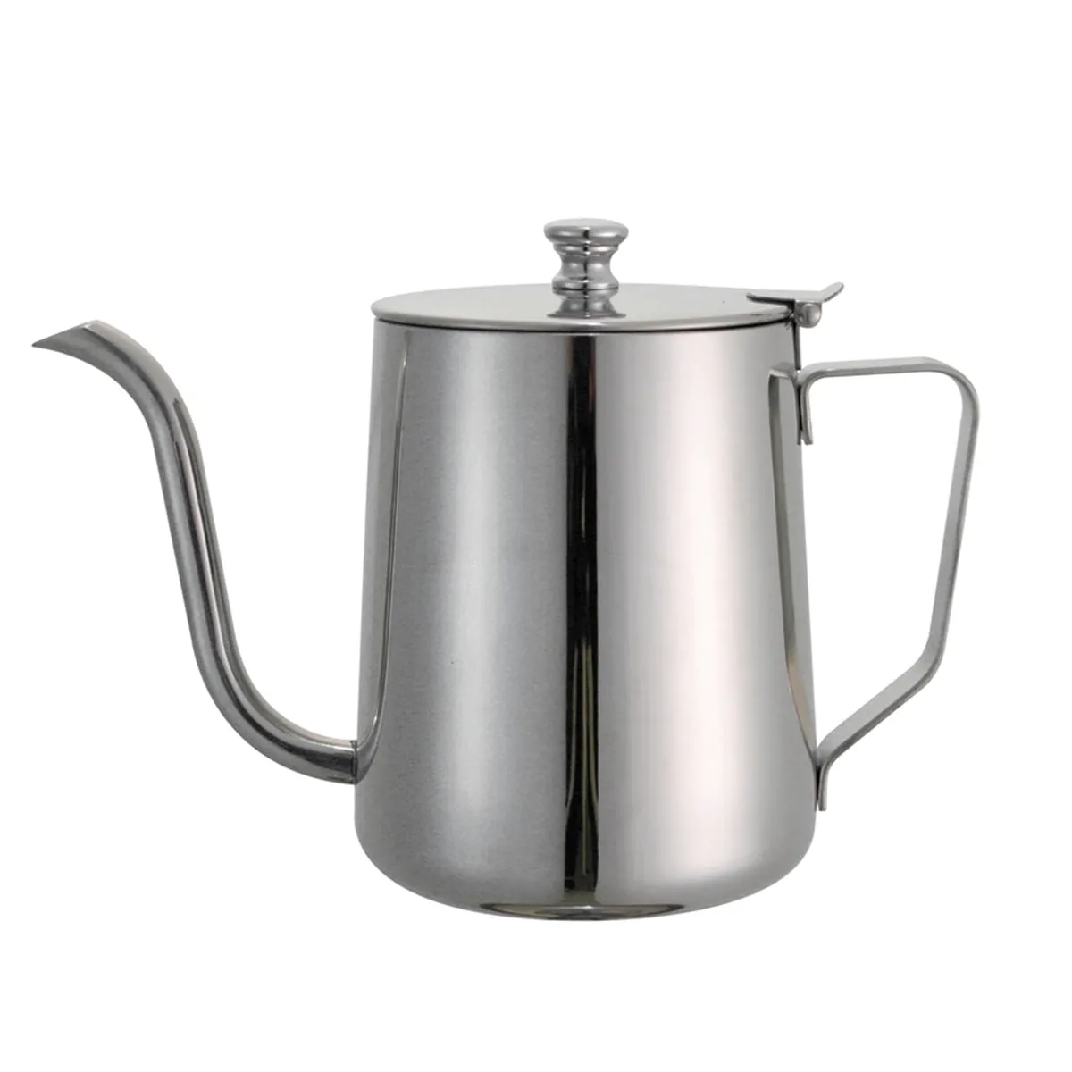 JoeFrex Gooseneck Drip Kettle with Lid, 20 oz. Stainless Steel