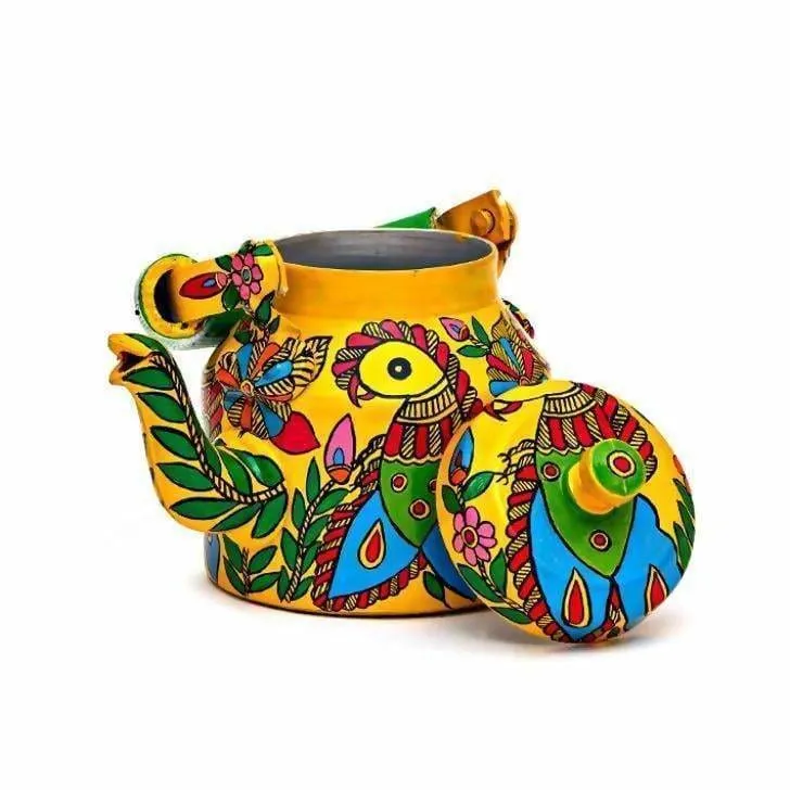 KAUSHALAM HAND PAINTED TEA KETTLE PARROT