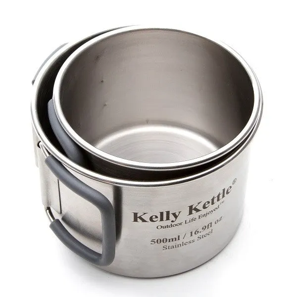 Kelly Kettle Camping Cups (Stainless Steel)