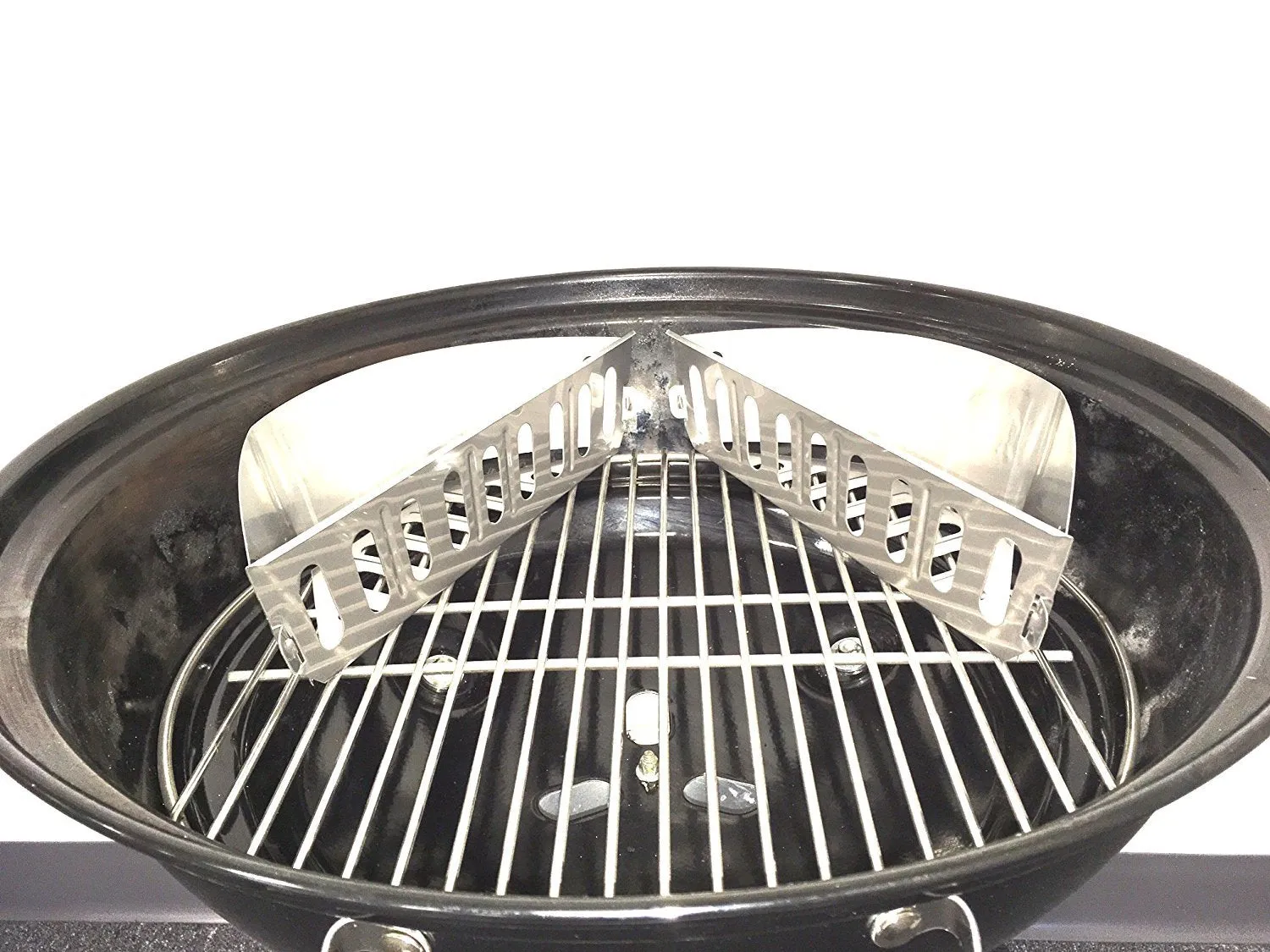 KettlePizza Weber-style Charcoal Basket Set For Kettle Grills - Stainless Steel