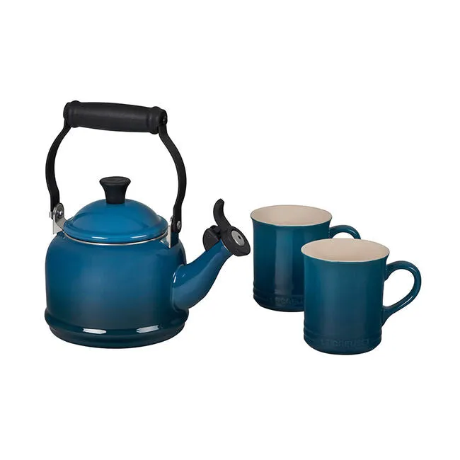 Le Creuset Demi Kettle and Mugs Set