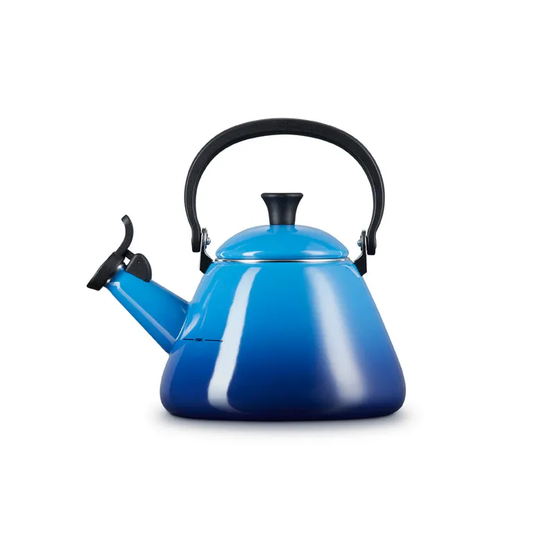 Le Creuset Kone Kettle with Fixed Whistle 1.6 litre Azure