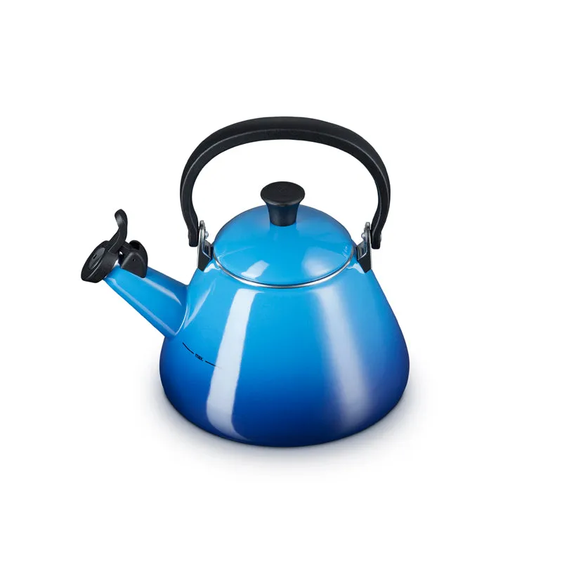 Le Creuset Kone Kettle with Fixed Whistle 1.6 litre Azure