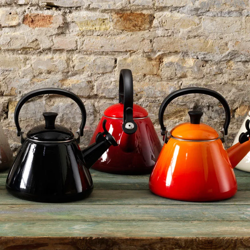 Le Creuset Kone Kettle with Fixed Whistle 1.6 litre Cerise