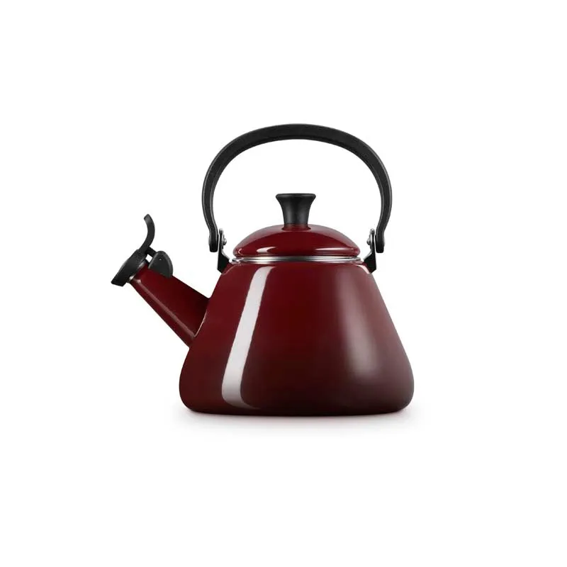 Le Creuset Kone Kettle with Fixed Whistle 1.6 litre Garnet