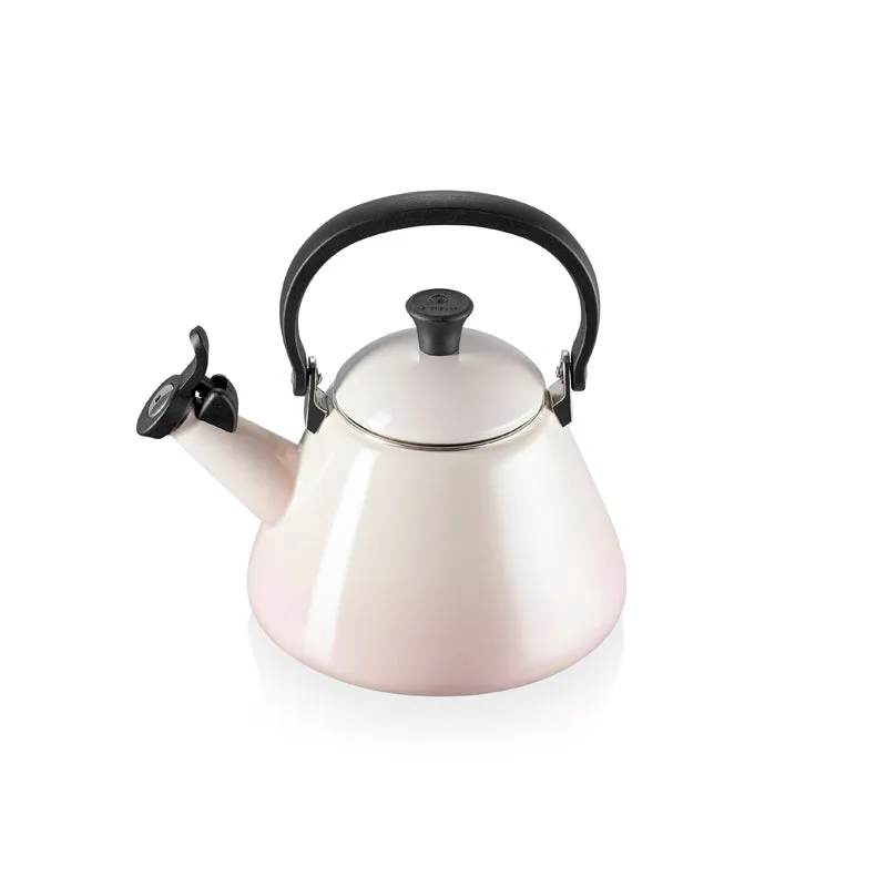 Le Creuset Kone Kettle with Fixed Whistle 1.6 litre Shell Pink