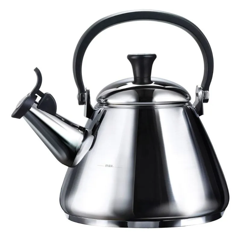 Le Creuset Kone Kettle with Fixed Whistle 1.6 litre Stainless Steel