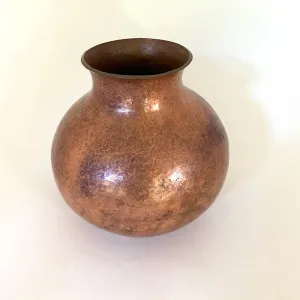 Medium Size Hammered Copper Vase