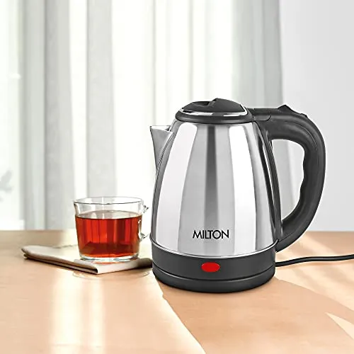 Milton Insta Electric 1200 Stainless Steel Kettle, 1.2 Litres, Silver