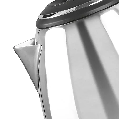 Milton Insta Electric 1200 Stainless Steel Kettle, 1.2 Litres, Silver