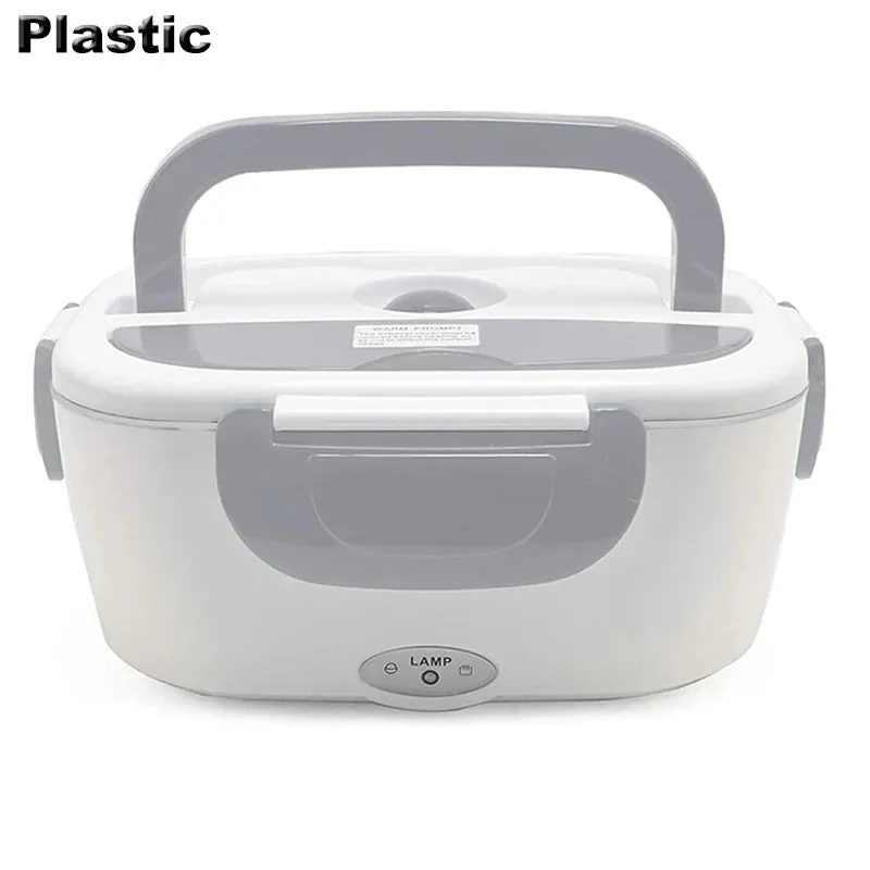 Plastic Electric Lunch Box 220V 110V 24V 12V Household Car Office Food Heating Warmer Container Portable Travel Heated Bento Box