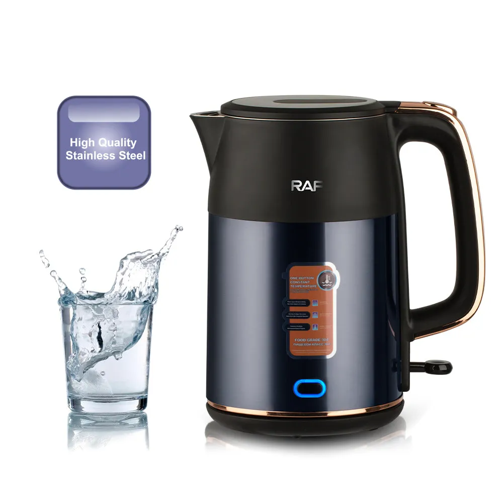 RAF Electric Kettle | 2L Capacity | 1800W | High Quality Stainless Steel