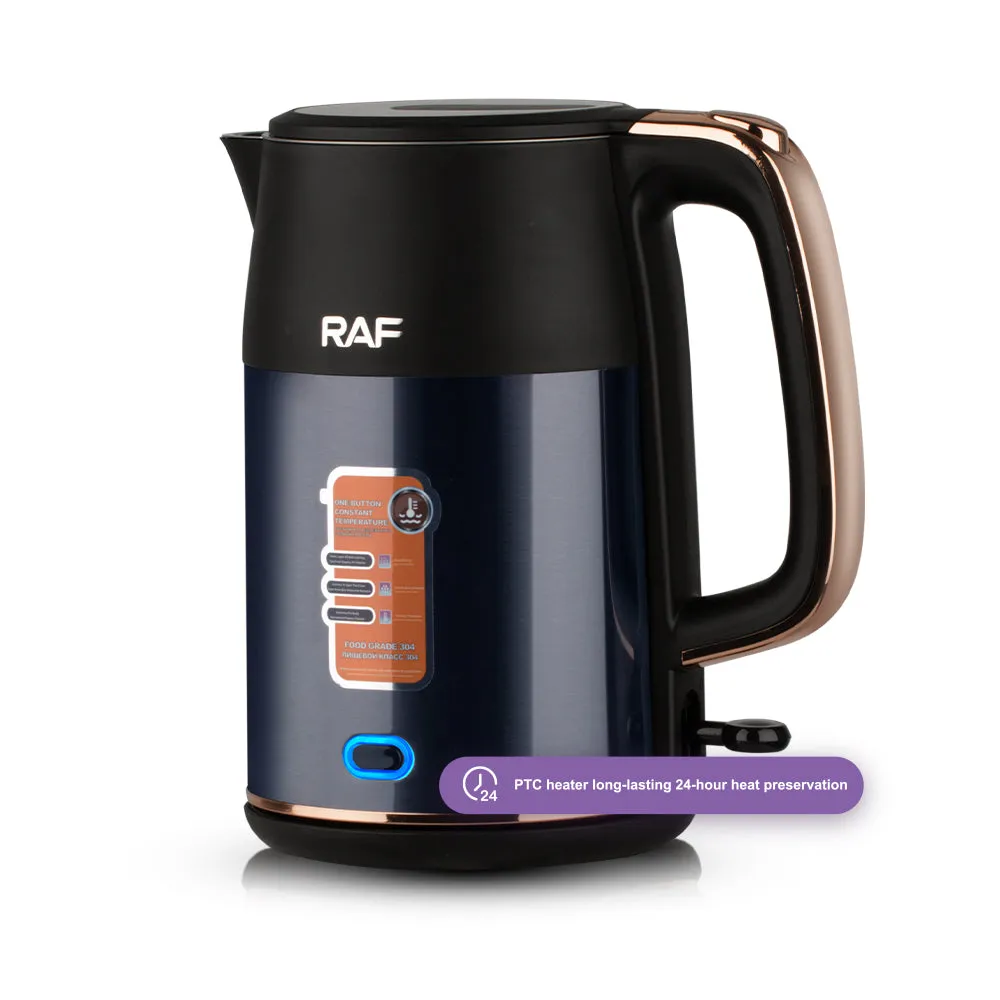 RAF Electric Kettle | 2L Capacity | 1800W | High Quality Stainless Steel