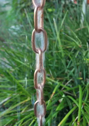 Rain Chain Traditional Large Link- Copper