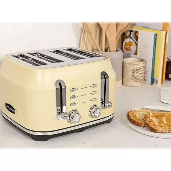 Rangemaster RMCL4S201CM Classic 4 Slice Toaster - Cream