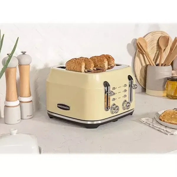 Rangemaster RMCL4S201CM Classic 4 Slice Toaster - Cream