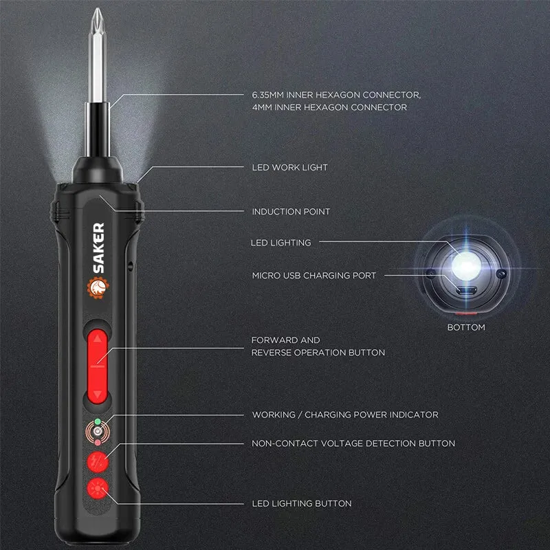 Saker Electric Screwdriver Kit