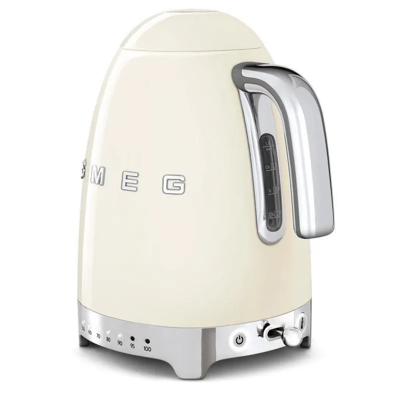 Smeg Jug Kettle 1.7L Variable Temperature Cream