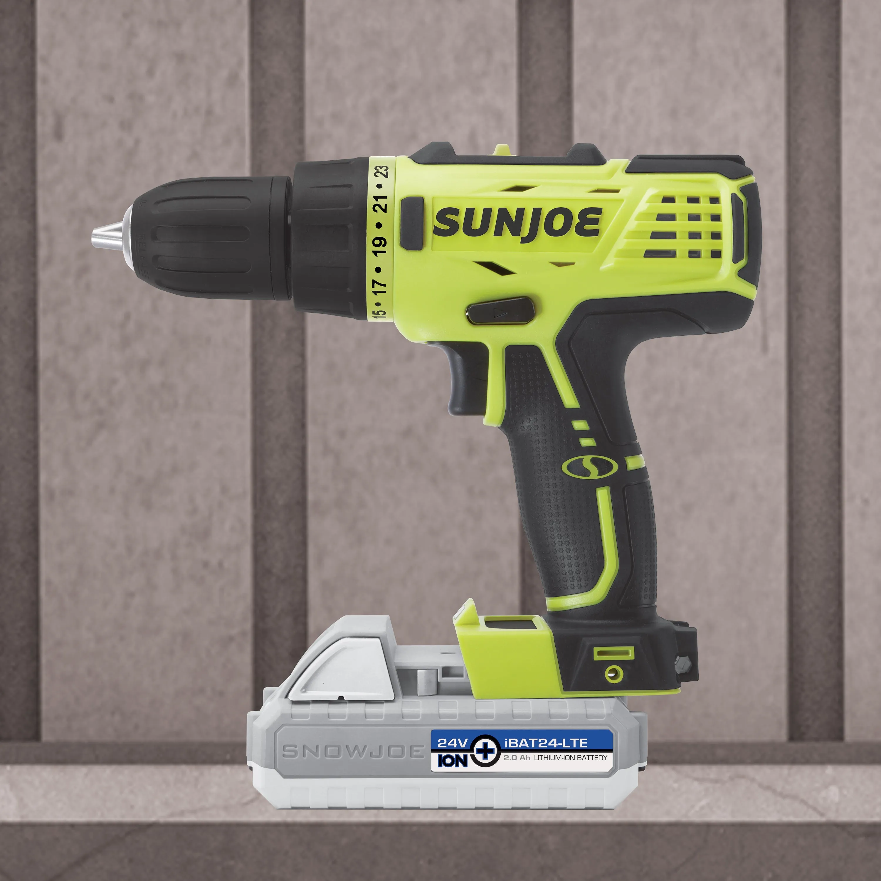 Sun Joe 24V-DD-LTE 24-Volt* IONMAX Cordless Drill Driver Kit | W/ 2.0-Ah Battery   Charger